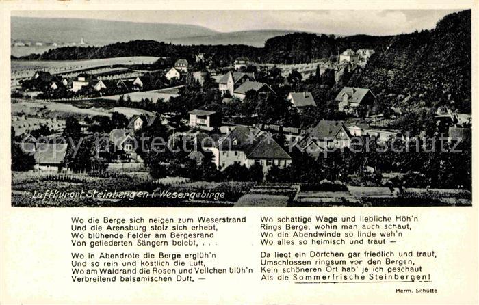 Steinbergen Wesergebirge Gedicht