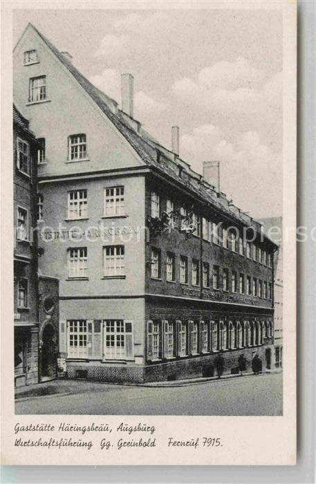 Augsburg Gaststaette Haeringsbraeu