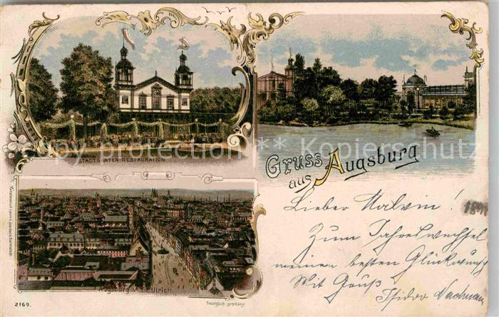 Augsburg Stadtgarten Restauration Panorama