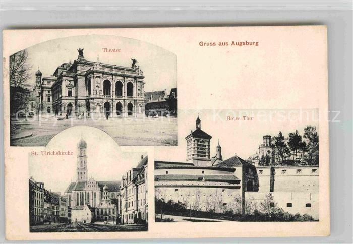 Augsburg Theater Rotes Tor Sankt Ulrichskirche