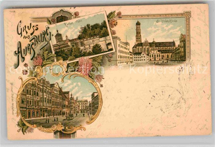 Augsburg Rotes Tor Sankt Ulrichskirche Stadtansicht