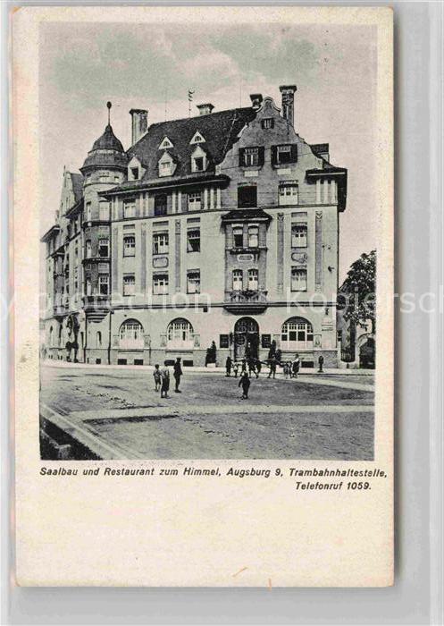 Augsburg Saalbau Restaurant Zum Himmel Trambahnhaltestelle