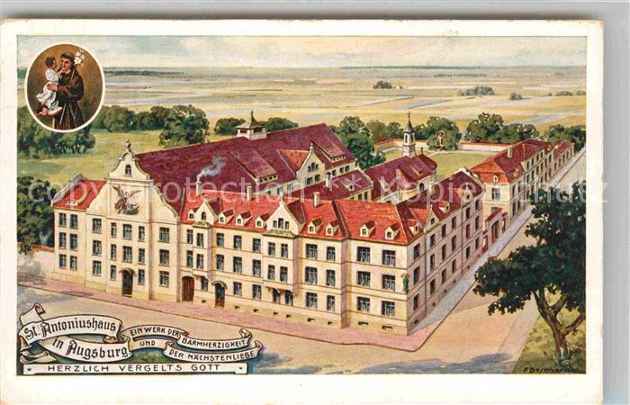 Augsburg Sankt Antoniushaus Kapelle Saalba Kinderasyl Kuenstler Bernhard