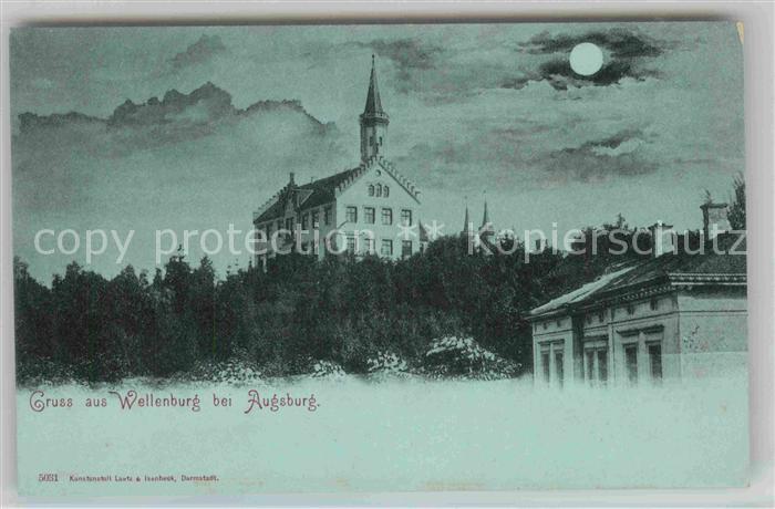 Wellenburg Schloss Mondschein