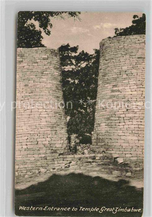 Simbabwe Zimbabwe West Eingang Tempel