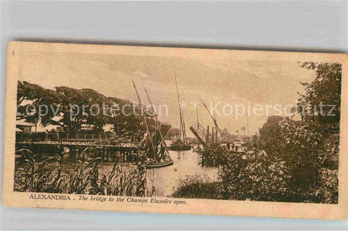 Alexandria Alexandrie Aegypten The bridge Totalansicht the Champs Elus