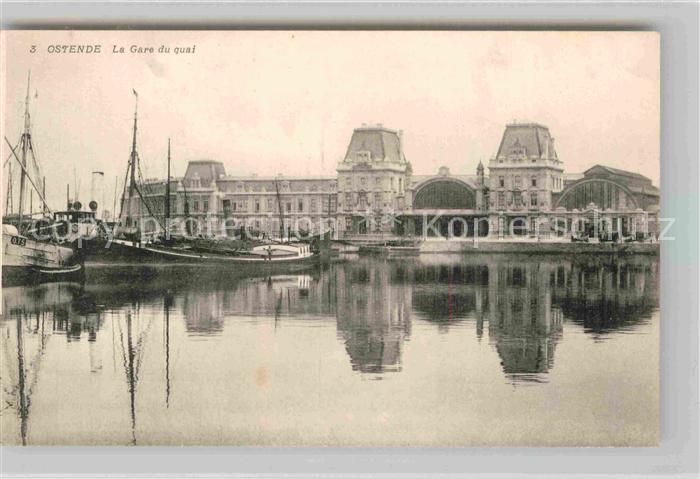 Ostende Oostende Bahnhof am Hafen