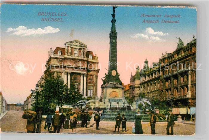 Bruessel Bruxelles Anspach Denkmal