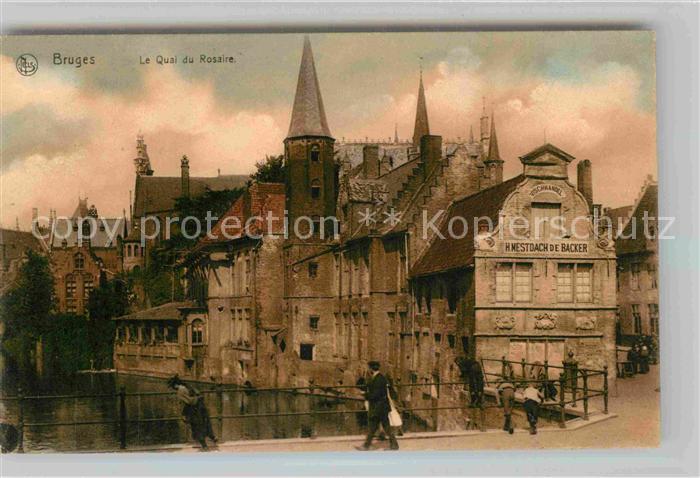Bruges BRUGGE Belgie Le Quai du Rosaire