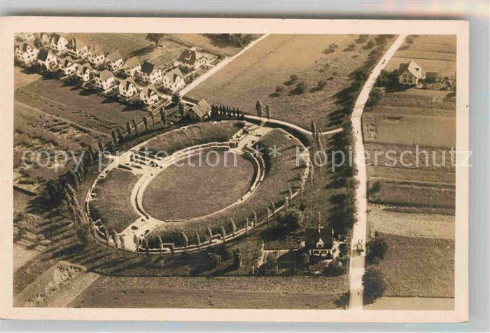 Windisch AG Roemisches Amphitheater Fliegeraufnahme