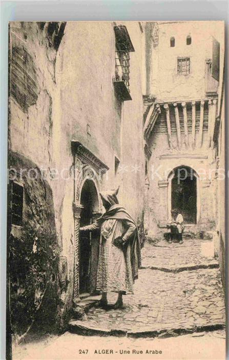 Alger Algerien Une Rue Arabe