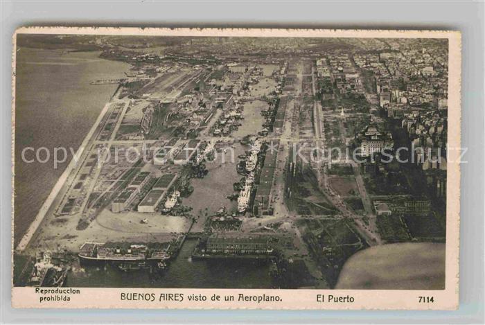 Buenos Aires Visto de un Aeroplan El Puerto