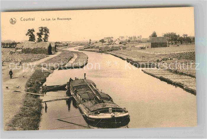 Courtrai KORTRIJK Flandre Belgie La Lys Le Rouissage