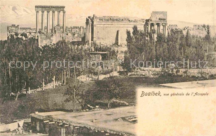 Baalbeck Baalbek Teilansicht