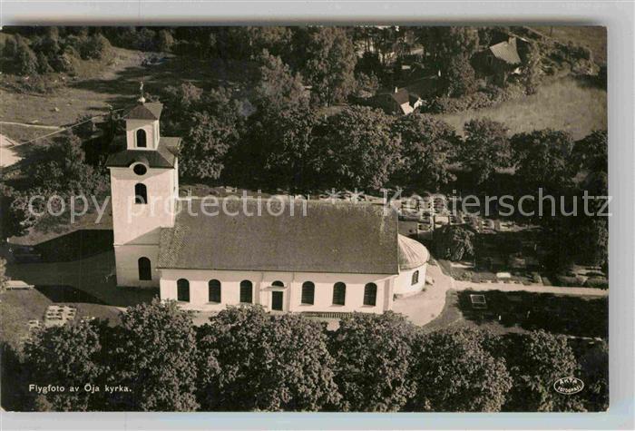 Gemla Schweden Fliegeraufnahme Oja Kirche
