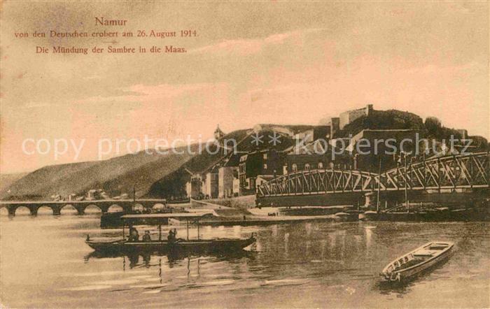 Namur Wallonie Muendung der Sambere