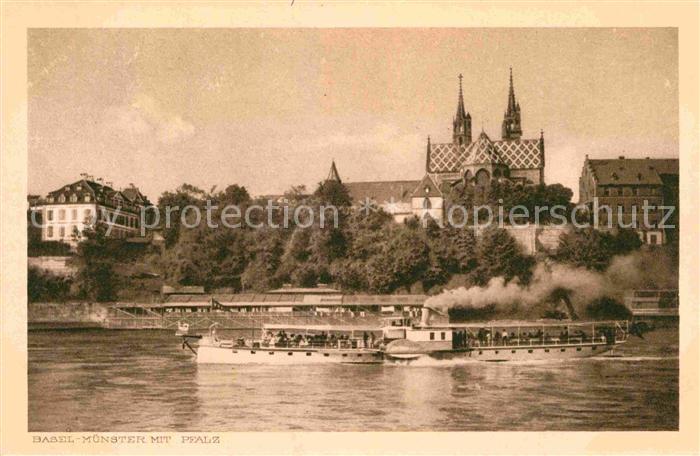 Dampfer Seitenrad Basel Münster Pfalz