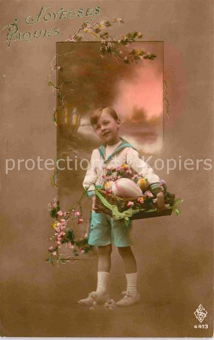Foto SAR Nr. 4473 Ostern Kind Ostereier