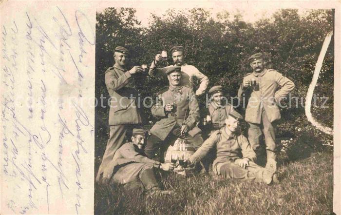 Militaria WK1 Gruppenfoto Fussartillerie Regiment