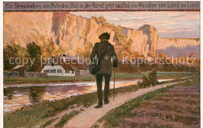 Hey Paul Nr. 52 Volksliederkarte Ein Sträusschen am