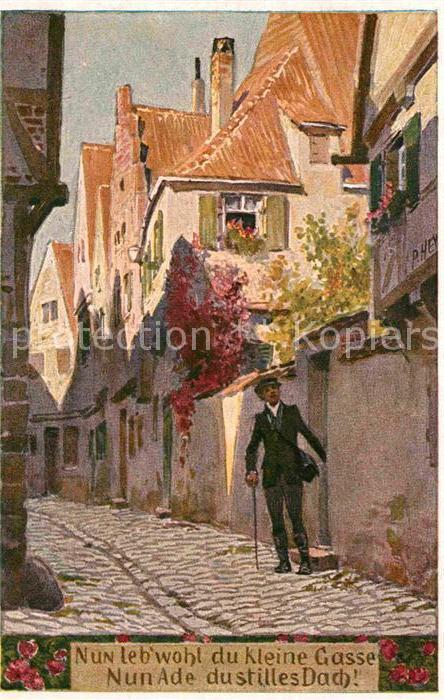 Hey Paul Nr. 47 Volksliederkarte Nun leb wohl du kle