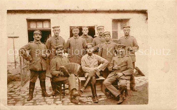 Militaria Musik Gruppenfoto WK1