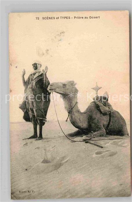 Scenes et Types Nr. 72 Priere au Desert