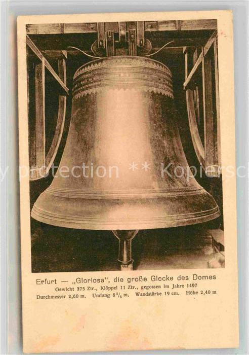 Kirchenglocke Churchbell Cloche Eglise Gloriosa Erfurt Dom