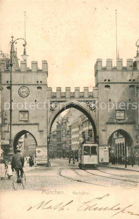 Strassenbahn Muenchen Karlstor