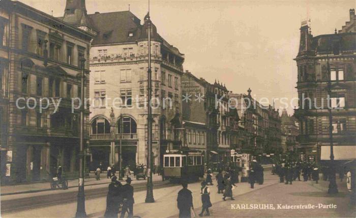 Strassenbahn Karlsruhe Kaiserstrasse-Partie