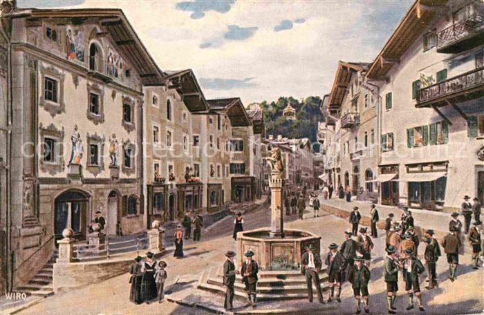 Verlag WIRO Wiedemann Nr. 2388 C Berchtesgaden Marktplatz