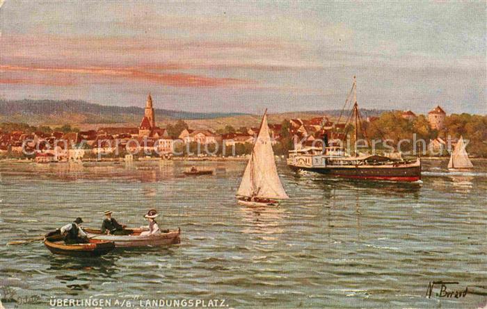Verlag Tucks Oilette Nr. 775 Überlingen am Bodensee Landungsplat