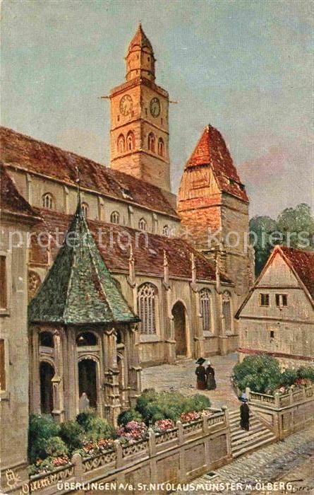 Verlag Tucks Oilette Nr. 775 ueberlingen am Bodensee St. Nicolausmuenster oelber