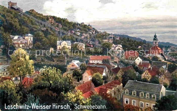 Verlag Wiedemann WIRO Nr. 1832 A Loschwitz Weisser Hirsch Schwebebahn