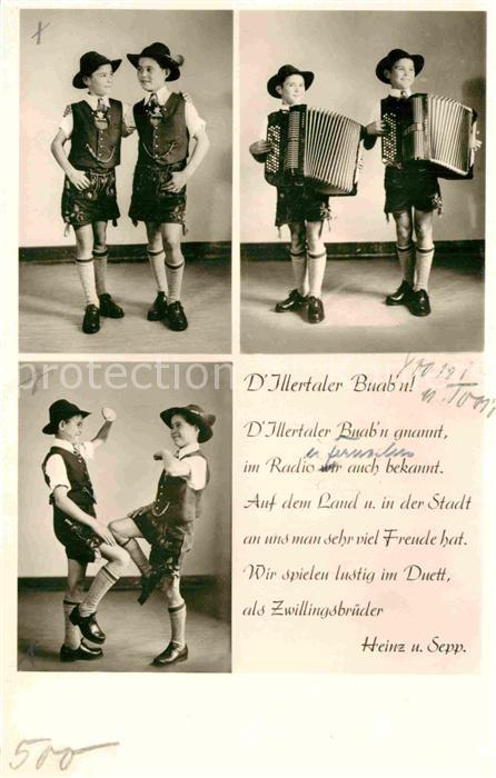 Musikanten d  Illertaler Buab'n Heinz und Sepp