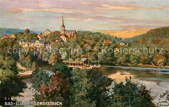 Verlag Tucks Oilette Nr. 735 Bad Elster Gondelteich N. Beraud