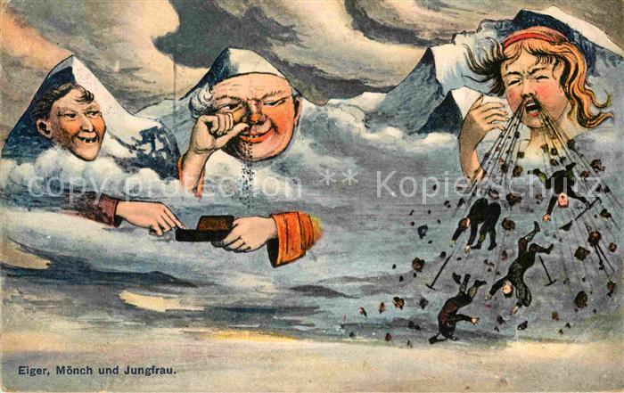 Berggesichter Eiger Mönch Jungfrau