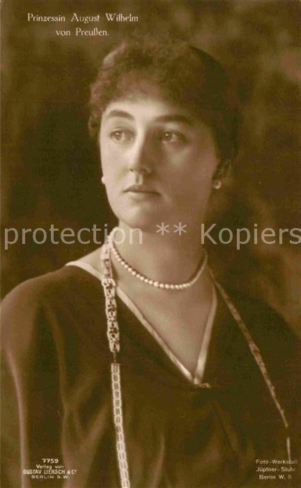 Adel Preussen Prinzessin August Wilhelm