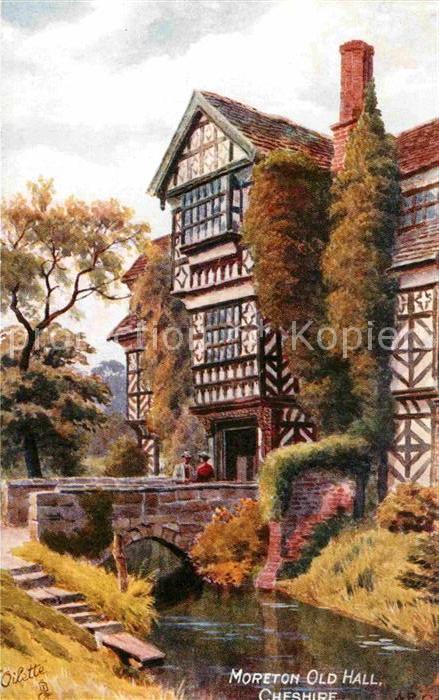 Verlag Tucks Oilette Nr. 9323 Moreton Old Hall Cheshire