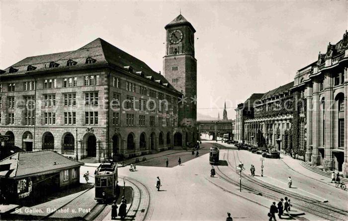 Strassenbahn St. Gallen Bahnhof Post