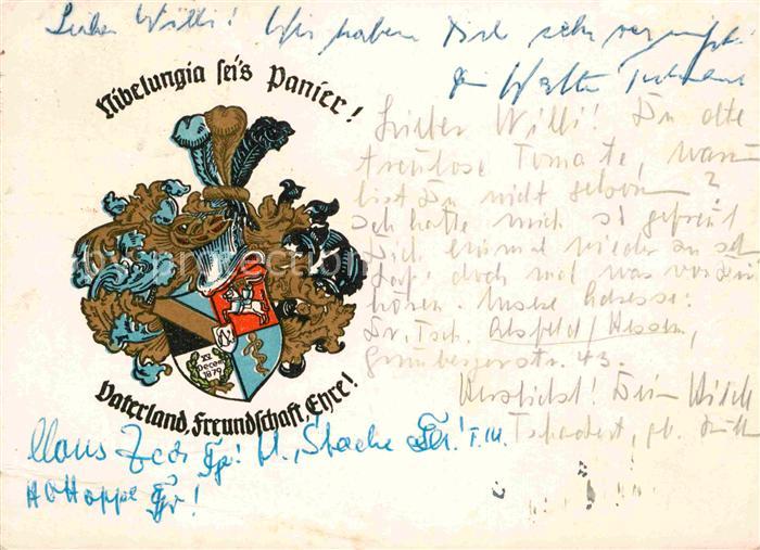 Studentika Wappen Nibelungia sei's Panier