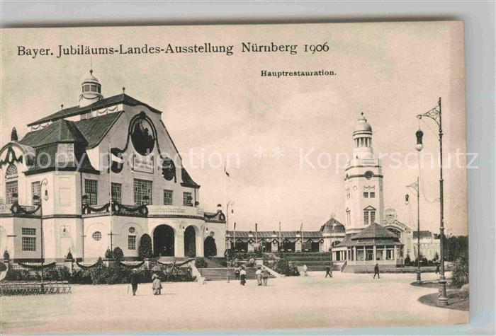 Ausstellung Bayr Landes Nuernberg 1906 Hauptrestaurant