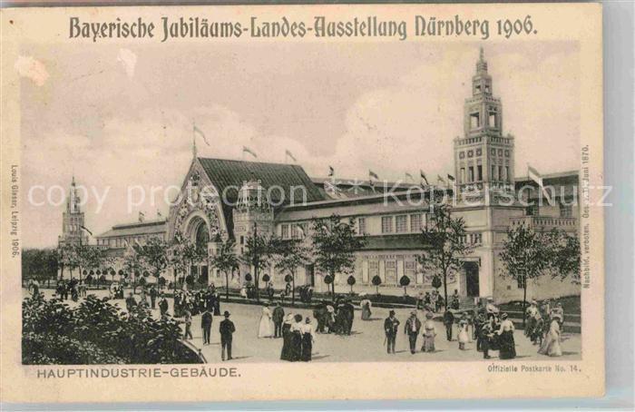 Ausstellung Bayr Landes Nuernberg 1906 Hauptindustrie-Gebäude