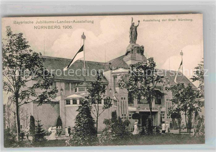 Ausstellung Bayr Landes Nuernberg 1906 Gebäude Stadt Nürnberg