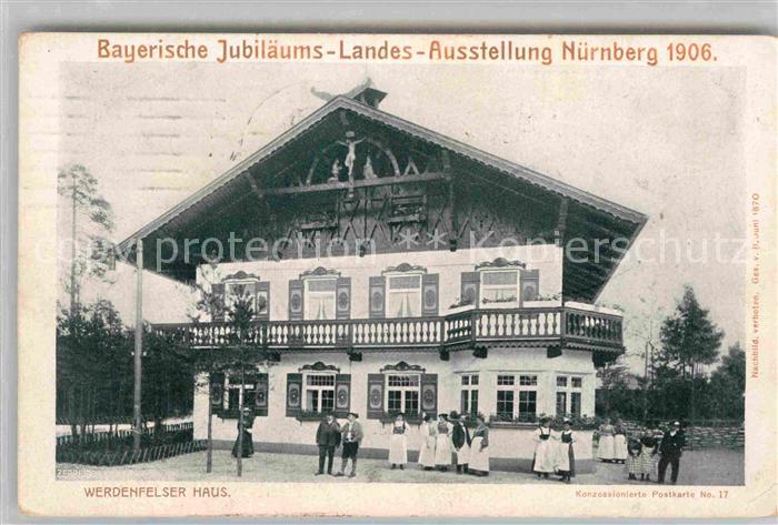 Ausstellung Bayr Landes Nuernberg 1906 Werdenfelser Haus