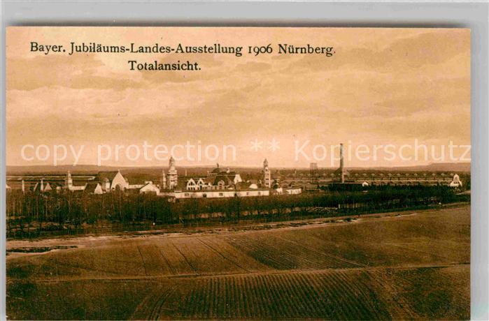 Ausstellung Bayr Landes Nuernberg 1906 Totalansicht
