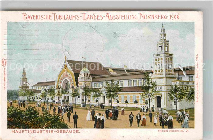 Ausstellung Bayr Landes Nuernberg 1906 Hauptindustrie-Gebäude