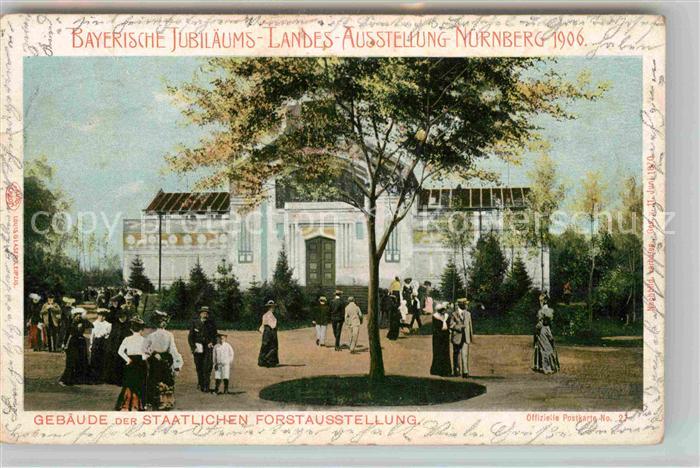 Ausstellung Bayr Landes Nuernberg 1906 Gebäude Staatliche Forstausstellung