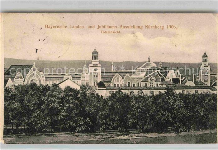 Ausstellung Bayr Landes Nuernberg 1906 Totalansicht