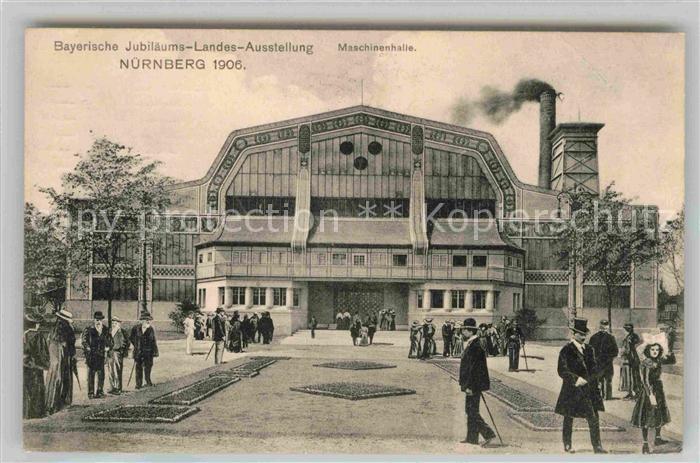 Ausstellung Bayr Landes Nuernberg 1906 Maschinenhalle